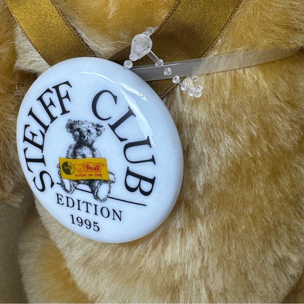 Steiff Club Edition 1995 STEIFF Baby Bear 1946 BLOND NEW MINT Teddy Bear 14" - Picture 6 of 10